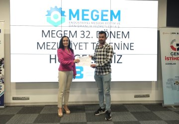 MEGEM 32. DÖNEM MEZUNLARINI VERDİ.
